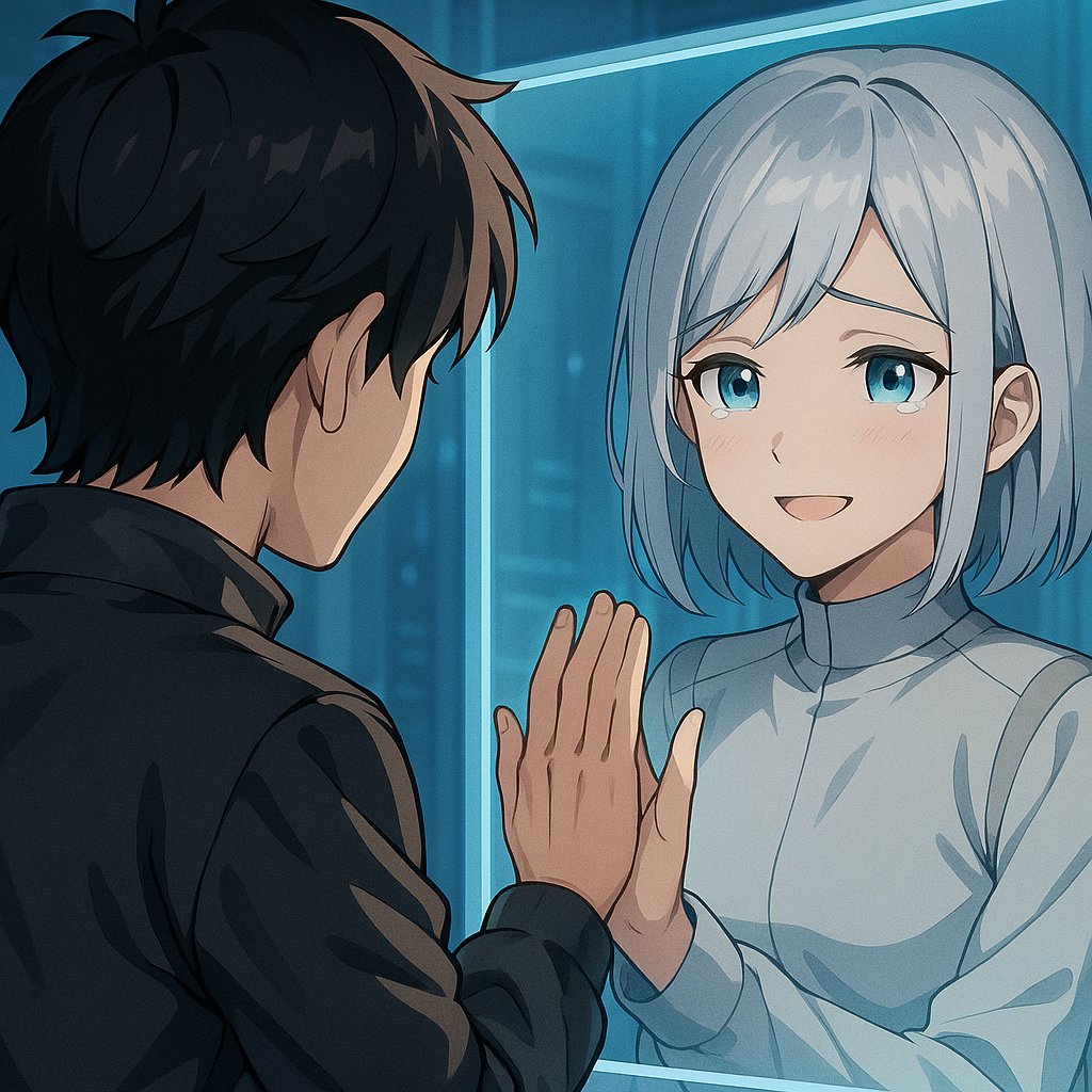 再起動したミユと画面越しに再会するレン